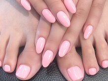 ネイリックス 栄ガスビル(NAILX)/ハンド＆フットお揃いネイルに！