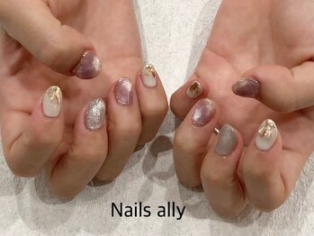 ネイルズアリー 立川店(Nails ally)/ギャラクシー×ニュアンスネイル
