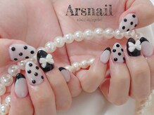 アルスネイル(Ars nail)/ドットリボンネイル