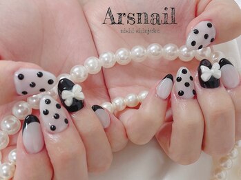アルスネイル(Ars nail)/ドットリボンネイル