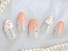 ネイルサロンアンドスクール ミュー(Nail Salon & school mieux)/フラワーネイル