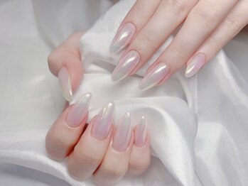 チップ長さだし ミラーネイル