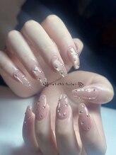 ラムネイル 恵比寿店(RAMU nail)/ストーン付け放題ワンカラー