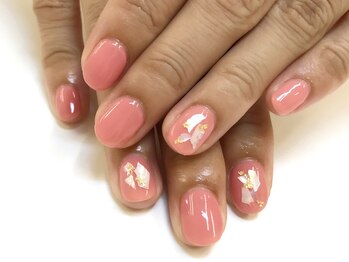 ネイルサロン ジュネイル(NAIL SALON JUNAIL)/シンプルピンク×大シェル