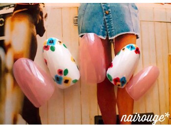 ネイル―ジュ 札幌大通店(nairouge*)/レトロな小花柄ネイル♪