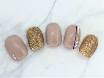 ザ アール ネイル カンパニー(the R nail company)/シェラック定額アートB￥8250