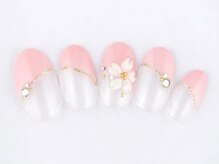 ネイルサロン アテナ(Athena)/持ち込みアート/桜