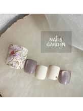 ネイルズガーデン(NAILS GARDEN)/【フット】フラワーネイル♪