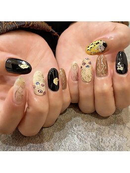 ラブクロム(LOVE CHROME)/印象派アートネイル