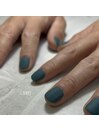 マットネイル/ターコイズブルー