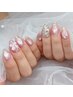 【人気No.1】ストーン乗せ放題ワンホンA、キラ艶10本アート￥6300