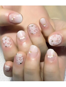 キャディーネイルズ(Caddy' Nails)/ガーリーフラワー　¥7150