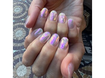 ネイルサロン リスタ(Rista)/オーロラ　ニュアンス　ぷっくり