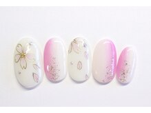 ネイルサロン アテナ(Athena)/持ち込みアート/桜