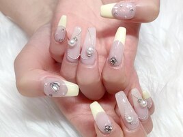 ハート×ワンホンネイル