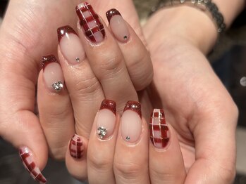 チェックネイル