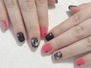 バレンタインネイル