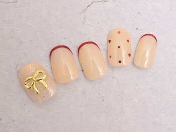 フレンチドットリボン¥6980