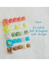 【フット】7月・8月定額デザイン