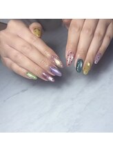 シフォンネイル(Shifon.nail_)/トレンド☆ドッドネイル