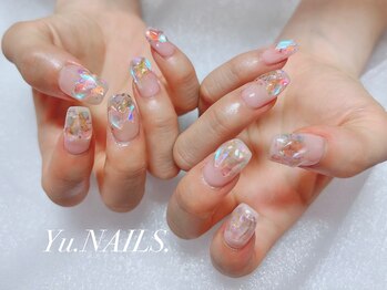 ホロクリアストーン 韓国ネイル Pg ユーネイルズ 恵比寿 Yu Nails のフォトギャラリー ホットペッパービューティー