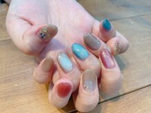 アトリエ ツメ(atelier TsuMe)/ニュアンス/マグネット/秋ネイル