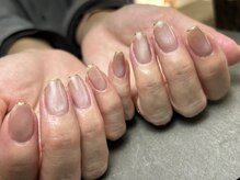 ママココ ネイル(mamacocoNAIL)/ミラーフレンチ