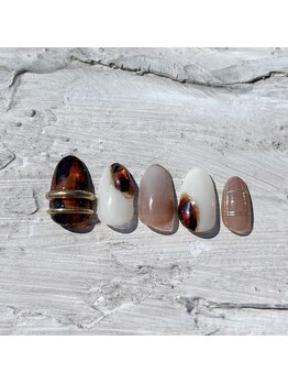 ネイルズ モダ(NAIL'S MODA)/9月の新作2/べっ甲ネイル
