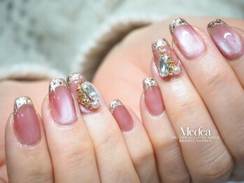 ガラスフレンチ&特殊ビジュー