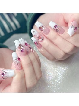 クイーンズビューティーサロン 新宿本店(Queen's beauty salon)/チップ長さ出し10本やり放題