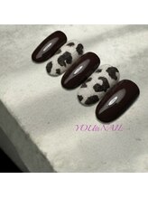 ユウネイル(YOU由NAIL)/思わず触れたくなる立体ヒョウ柄