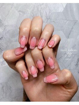 ネイルサロン アイル(nail salon i’ll)/チークネイル☆フレンチライン