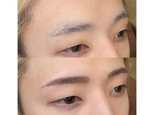 シン(.syn.)/自己処理眉毛から細め平行眉毛へ