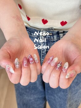 ネコ(Neko)/リボン 個性派 ワンホン 韓国