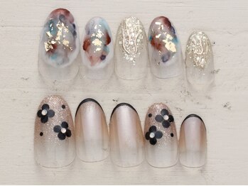 ネイルミックス 銀座店(Nail Mix)の写真/【5990円★トレンドコース(60分)】毎月変わる9種から選ぶ最新デザインでオシャレ度UP♪（新作7/1～）/銀座