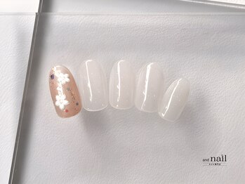 アンドラッシュ アンドネイル 本郷三丁目駅前店(and lash/and nail)/1本アート/定額シンプル