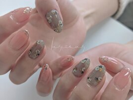 手作り押し花ネイル