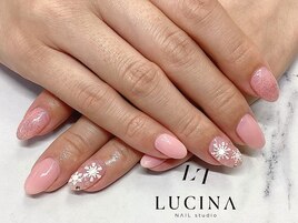 T-309 大人可愛クリスマスネイル