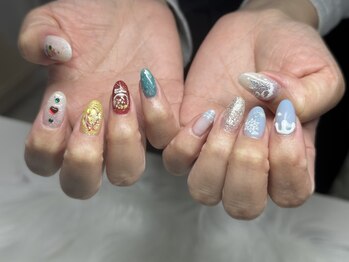 クリスマスネイル