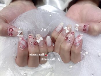 さくらんぼネイル