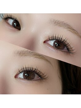 ギンザビューティー メメ(GINZA BEAUTY meme)の写真/自慢のモチの良さで綺麗が続く♪根本からしっかり立ち上げる高技術で、24時間パッチリ理想の目元をキープ◎