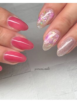 ユメミネイルズ(yumemi.nails)/アシンメトリーデザイン