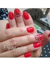 クリスタルネイル ゆめタウン博多店(CRYSTAL NAIL)/レッドワンカラーネイル