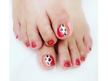 フローラ/牛柄ネイル