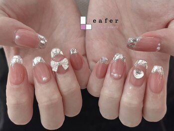 リーファネイルズ 岡山学南町店(Lea'ferNails)/ガラスフレンチ