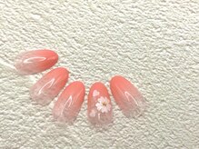 ラウレアネイル(Laule’a Nail)/【定額】フラワーネイル グラデ