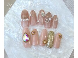 【韓国風】キラキラネイル