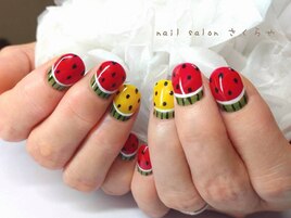 持ち込みデザイン★スイカネイル