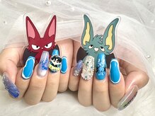 オシイロネイル(Oshiiro Nail)の雰囲気（コムドットゆうま推しネイル。(塾コンビ推し)）