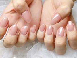 ホワイトミラー☆オーロラネイル